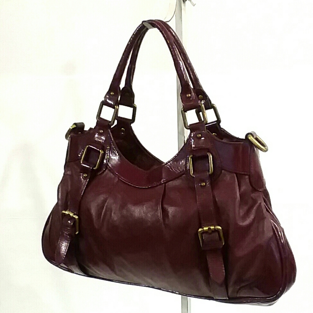 Deborah Gallo Made In Italy Oxblood Leather Bag